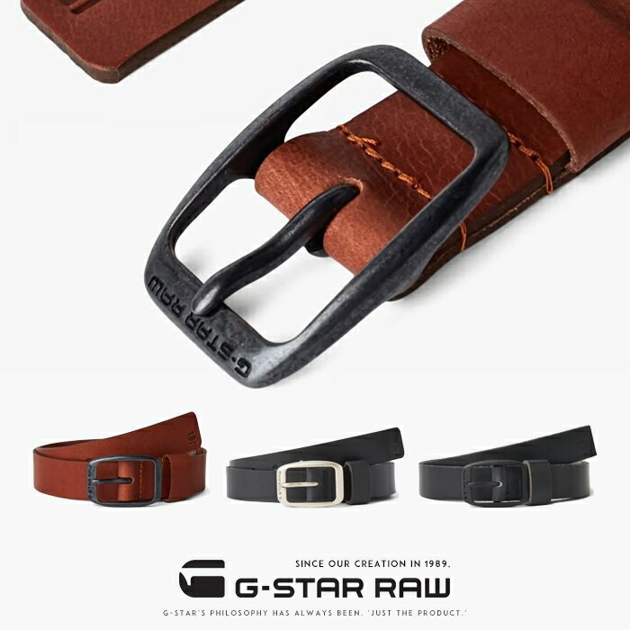 レザーベルト 【ラッピング無料】 ジースターロウ G-STAR RAW ベルト レザーベルト カジュアル ビジネス 小物 プレゼント ギフト 彼氏 男性 誕生日 記念日 父の日 ジースターロー gstar メンズ 国内正規品 インポート ブランド 海外ブランド BRYN BELT D04165-3127