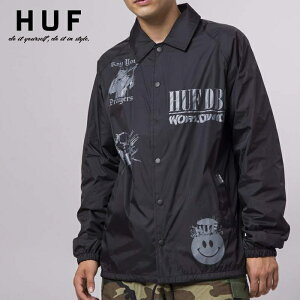 【セール 20％OFF】 HUF ハフ コーチジャケット ナイロンジャケット アウター ライトアウター ストリート スケート スケボー キースハフナゲル メンズ 正規品 インポート ブランド 海外ブランド 21FJK00316