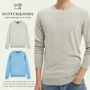 【セール 20％OFF】【スコッチ ソーダ SCOTCH SODA スコッチアンドソーダ】ニット セーター クルーネック 無地 メンズ 国内正規品 インポート ブランド 海外ブランド 55407 M-knit