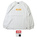 【セール 20％OFF】【VANS バンズ】 ロンT 長袖tシャツ ロングスリーブTシャツ ロゴ アメカジ ストリート系 スケートブランド メンズ m..