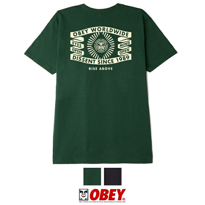  OBEY オベイ tシャツ 半袖 プリント スケートボード スケボー ストリート系 グラフィック メンズ 正規品 インポート ブランド 海外ブランド ストリートブランド 165262979