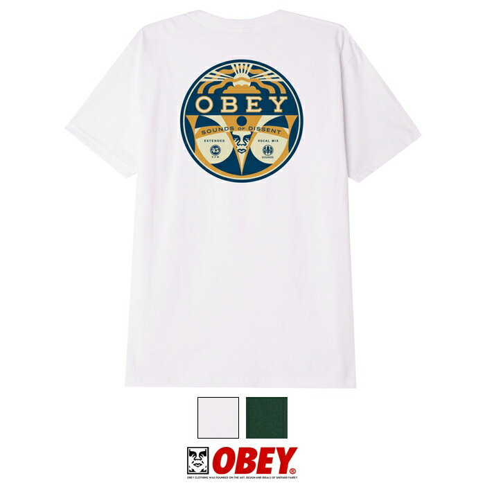 【セール 40％OFF】 OBEY オベイ tシャツ 半袖 プリント スケートボード スケボー ストリート系 グラフィック メンズ 正規品 インポート ブランド 海外ブランド ストリートブランド 165262982