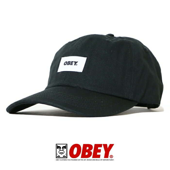 オーベイ 【OBEY オベイ】 キャップ ローキャップ 帽子 ブラック ストリート スケボー グラフィック メンズ men's 正規品 インポート ブランド 海外ブランド ストリートブランド 100580256