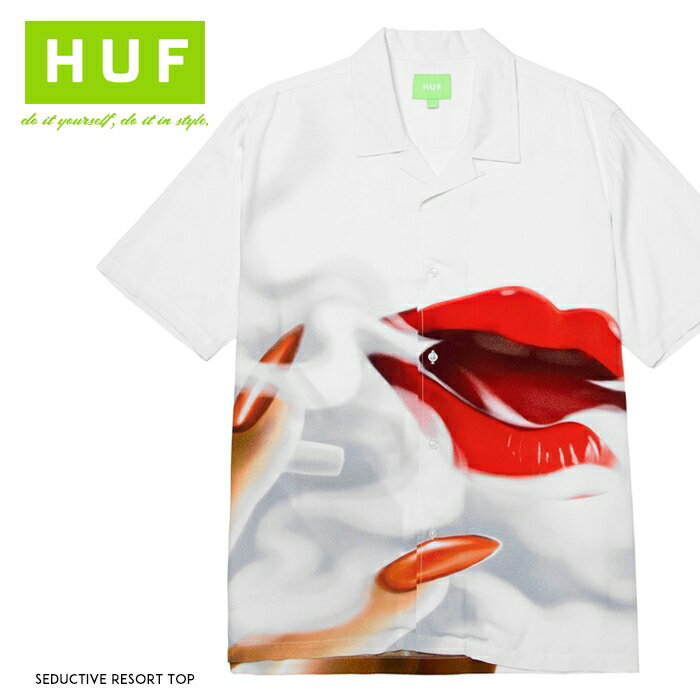  HUF ハフ 半袖シャツ 開襟シャツ アロハシャツ グラフィック ストリート系 スケート スケボー キースハフナゲル メンズ 正規品 インポート ブランド 海外ブランド 22SBU00144 M-shirts