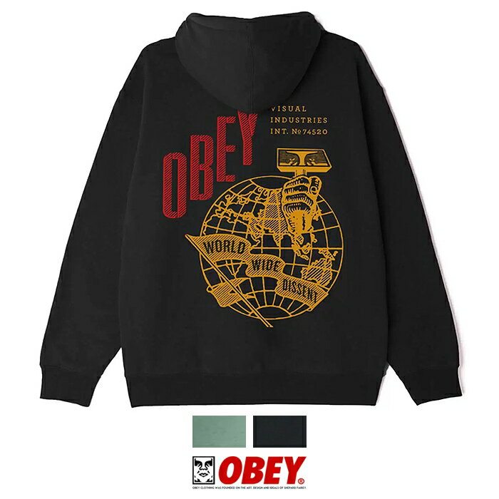 【セール 20％OFF】 OBEY オベイ パーカー スウェット プルオーバー ビッグシルエット オーバーサイズ グラフィック ストリート スケートボード スケボー メンズ 正規品 インポート ブランド 海外ブランド ストリートブランド 112843155-22F