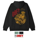  OBEY オベイ パーカー スウェット プルオーバー ビッグシルエット オーバーサイズ グラフィック ストリート スケートボード スケボー メンズ 正規品 インポート ブランド 海外ブランド ストリートブランド 112843155-22F