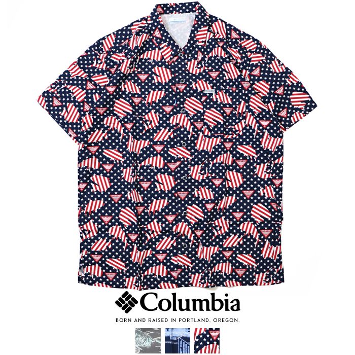 ڥ 40OFF ӥ Ⱦµ ϥ ϥ磻󥷥 PFG եå󥰥饤  󥰥顽  Columbia   ݡ ֥ ֥ ȥɥ֥ FM7011 M-shirts