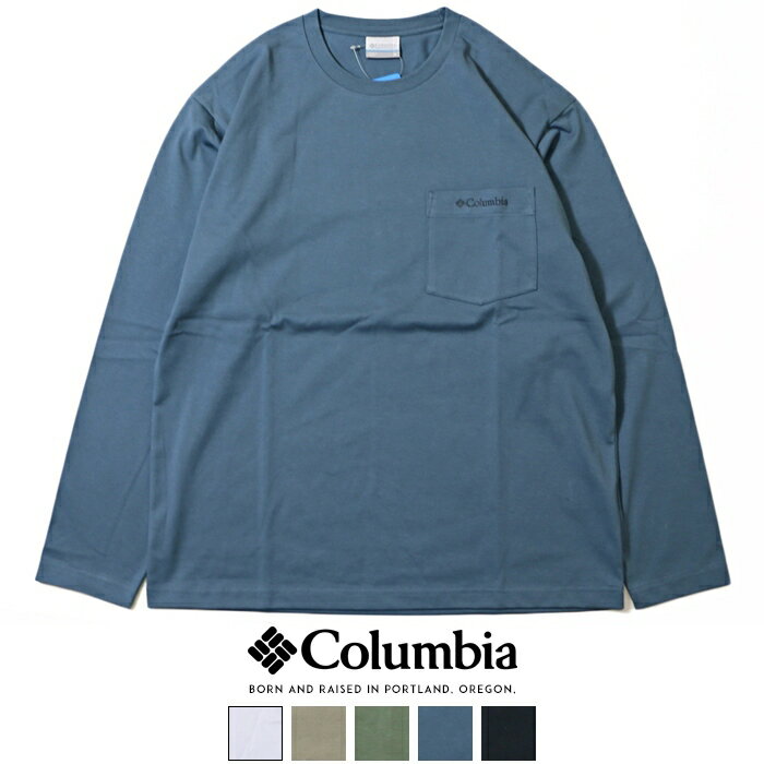 【Columbia コロンビア】 長袖Tシャツ ロンT tシャツ ポケット メンズ 国内正規品 インポート ブランド 海外ブランド アウトドアブランド PM0421