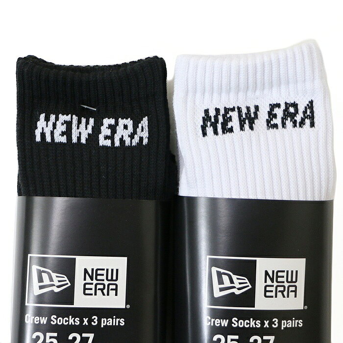 ニューエラ NEW ERA 靴下 ソックス 3足セット 3Pソックス クルー丈 NEWERA メンズ ...