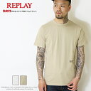 REPLAY リプレイ tシャツ 半袖 プリント ロゴ アメカジ メンズ 国内正規品 インポート ブランド 海外ブランド M6039-000-23188P