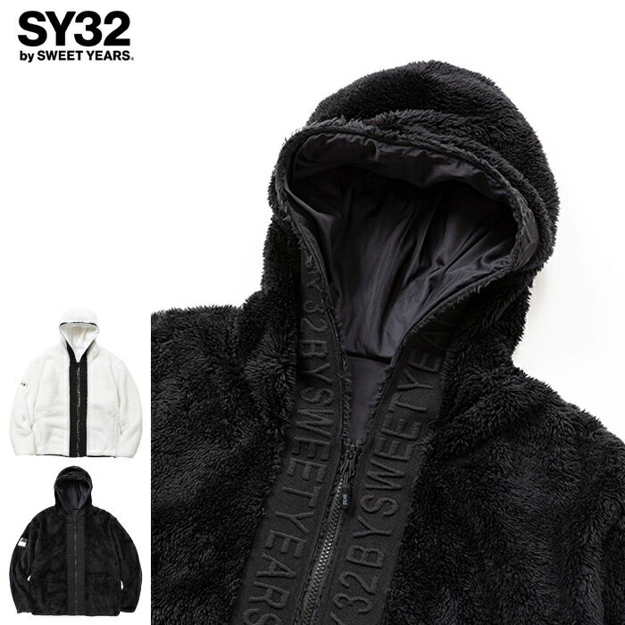【セール 20％OFF】 SY32 by SWEET YEARS エスワイサーティトゥ ボアジャケット フリースジャケット ジップアップ アウター 防寒 スポーツ系 サッカー イタリアブランド 大人カジュアル メンズ 正規品 インポート ブランド 海外ブランド 13625 2