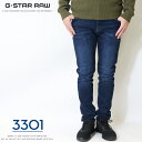 ジースター ロゥ 服 メンズ ジースターロウ ジーンズ G-STAR RAW 3301 SLIM デニム スリム スキニー ストレッチ 伸縮性 ボトム ジースターロー gstar メンズ 国内正規品 インポート ブランド 海外ブランド 51001-C619-89