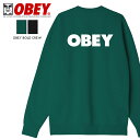 OBEY オベイ スウェット トレーナー クルーネック ビッグシルエット オーバーサイズ ストリート スケートボード スケボー メンズ 正規品 インポート ブランド 海外ブランド ストリートブランド 112862349-23F