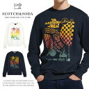 【セール 20％OFF】【スコッチ&ソーダ SCOTCH&SODA スコッチアンドソーダ】トレーナー スウェット プルオーバー クルーネック 裏毛 長袖 ロゴ メンズ 国内正規品 インポート ブランド 海外ブランド 83804