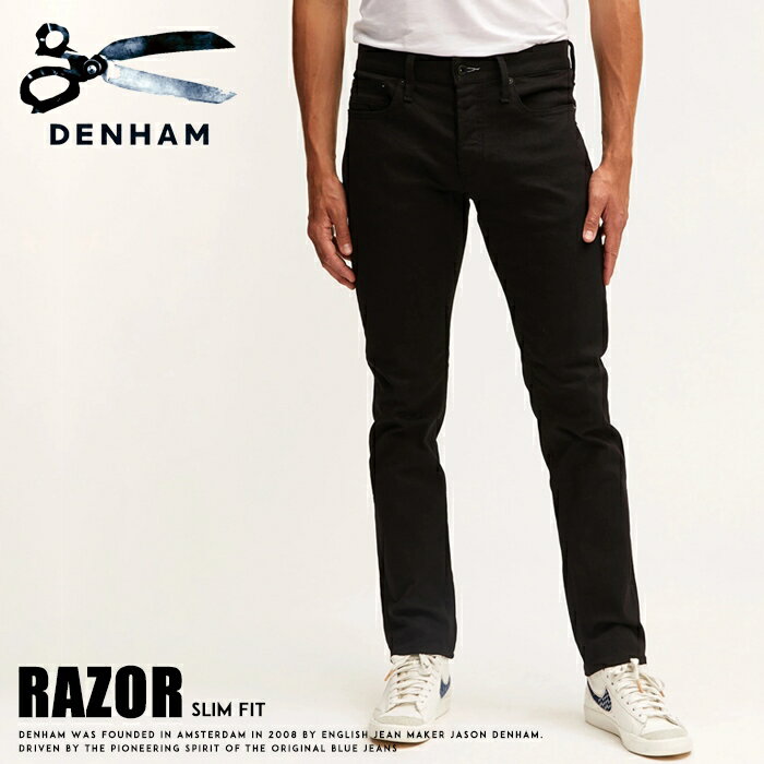 デンハム DENHAM レイザー RAZOR ジーンズ ブラック 黒 ストレッチ スリム デニム ボトムス メンズ 国内正規品 インポート ブランド 海外ブランド BLFMDB30-932 01-21-07-11-047のサムネイル