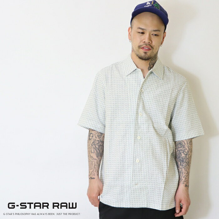 Rakuten - 【セール 30％OFF】 ジースター ワークシャツ 半袖シャツ 総柄 G-STAR メンズ 国内正規品 インポート ブランド 海外ブランド D24298-D532