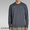 【セール 30%OFF】 ジースター スウェット トレーナー クルーネック 薄手 レギュラーフィット 長袖 ロゴ G-STAR メンズ 国内正規品 インポート ...