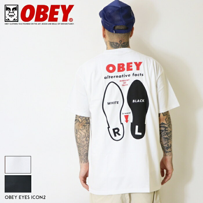 【セール 20％OFF】 OBEY オベイ tシャツ 半袖 プリント シェパード・フェアリー ストリートアート スケートボード スケボー ストリート系 グラフィック メンズ 正規品 インポート ブランド 海外ブランド ストリートブランド 165263798-24U