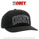 オーベイ 【2024年 春夏新作】 OBEY オベイ キャップ ベースボールキャップ スナップバック 帽子 ブラック ストリート スケボー グラフィック メンズ 正規品 インポート ブランド 海外ブランド ストリートブランド 100580373-24P