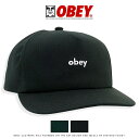  OBEY オベイ キャップ ベースボールキャップ スナップバック 帽子 ブラック ストリート スケボー グラフィック メンズ 正規品 インポート ブランド 海外ブランド ストリートブランド 100490108-24P