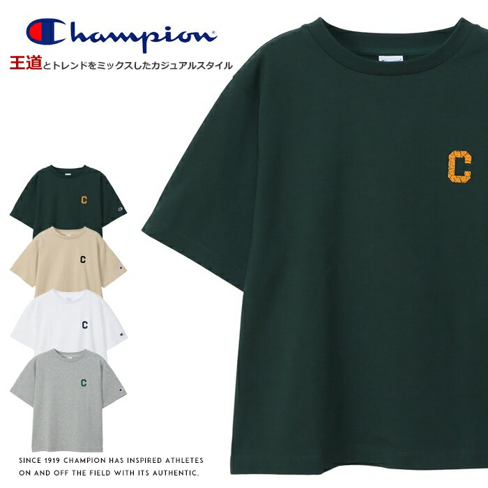 【2024年 春夏新作】【Champion チャンピオン】 tシャツ 半袖 ロゴ 刺繍 プリント トップス リバースウィーブ REVERSE WEAVE レディース lady 039 s 国内正規品 インポート ブランド 海外ブランド CW-Z304