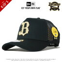 【セール 10%OFF】【キッズ/子供用】 ニューエラ NEW ERA メッシュキャップ 帽子 9FORTY オリックス・バファローズ コラボ プロ野球 日本球...