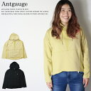 【セール 10%OFF】【antgauge アントゲージ】スウェット プルオーバー パーカー ショート丈 ワンポイント 刺繍 トップス レディース lady's...