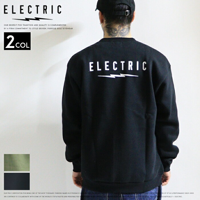 【2025年 秋冬新作】 ELECTRIC エレクトリック スウェット トレーナー クルーネック 裏起毛 ロゴ プリ..