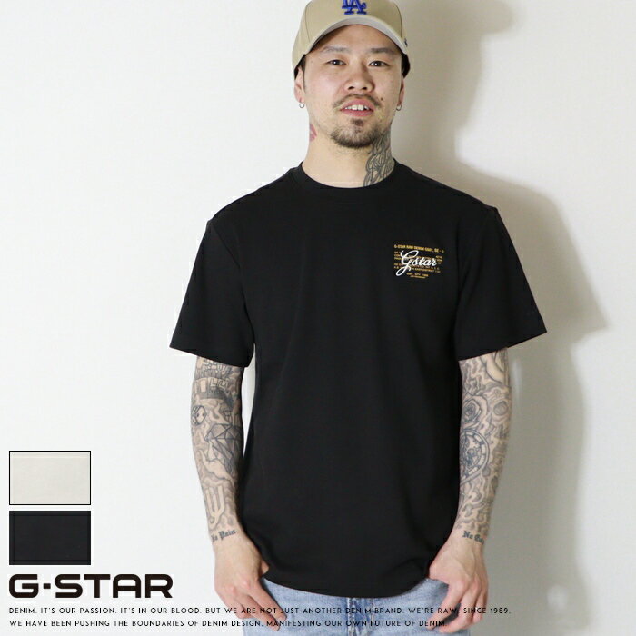 Shirts, T-Shirts - 【2026年 春夏新作】 ジースター tシャツ 半袖 ロゴ レギュラーフィット G-STAR メンズ 国内正規品 インポート ブランド 海外ブランド D28594-C812