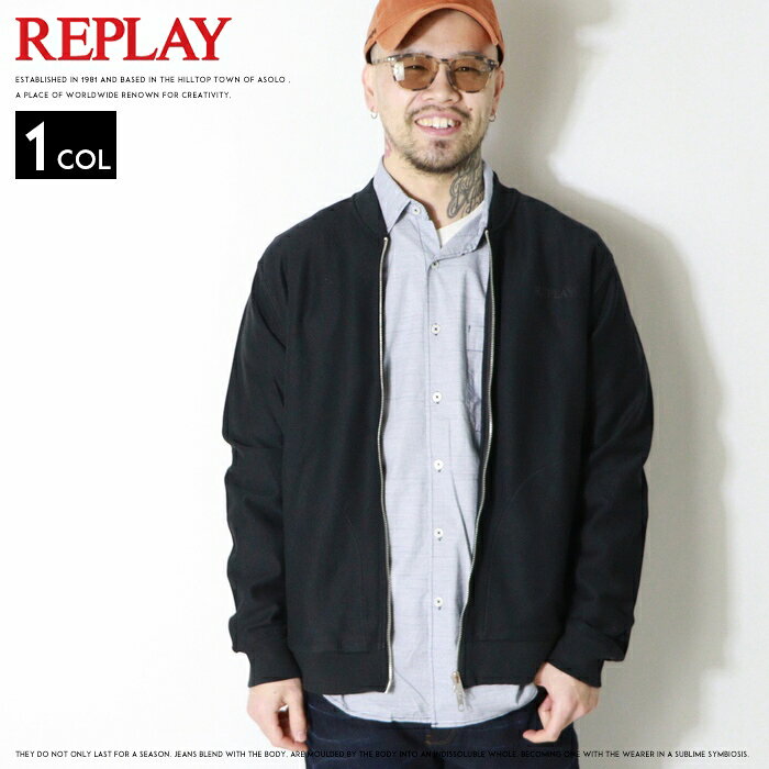 【2026年 春夏新作】 REPLAY リプレイ スウェット ジップアップ 長袖 ロゴ アメカジ メンズ men's 国内正規品 インポート ブランド 海外ブランド M3319-000-24036