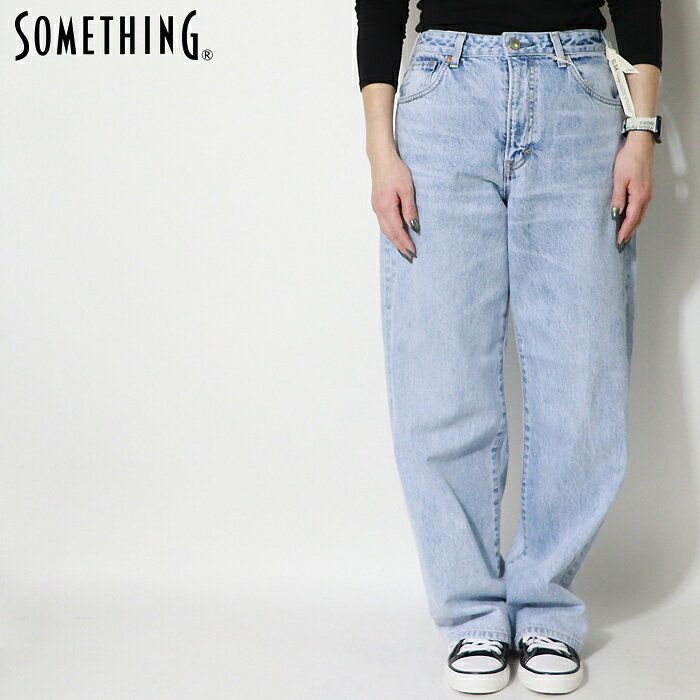 Rakuten - 【2026年 春夏新作】 SOMETHING サムシング ジーンズ デニム ストレート ルーズ ボトム レディース ladys SEA15