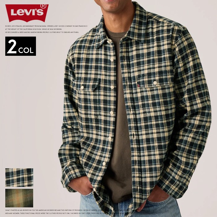 Levi's チェック柄 ワークジャケット Mサイズ 楽天市場】リーバイス ジャケット（柄チェック）（メンズファッション
