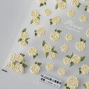 高品質ネイルシール 立体 3D 可愛い バラ ローズ 黄色 お花 素敵 フラワー 立体 レジン封入 ハンドメイド ネイル材料 プローネイリスト セルフネイル ネイルアート ネイル用品 ジェルネイル デコ用品 貼るだけ 簡単 成人式 入学式 前撮り結婚式