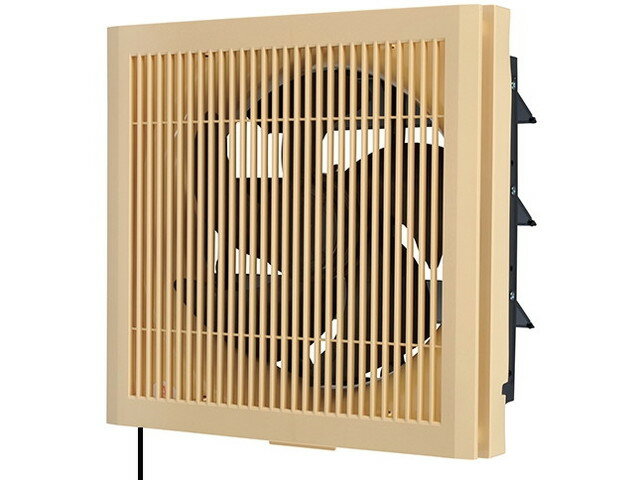 三菱 EX-20LX9 換気扇 木調格子タイプ 居間用 電源コード式 連動式シャッター 引きひも付