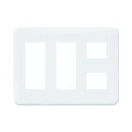 パナソニック WTF7008W コンセントプレート 3連用 8コ用 ラウンド ホワイト