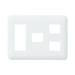 パナソニック WTF7076W コンセントプレート 3連用 6コ(3コ+1コ+2コ)用 ラウンド ホワイト