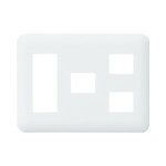 パナソニック WTF7776W 簡易耐火用コンセントプレート 6コ(3コ+1コ+2コ)用 ラウンド ホワイト