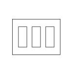 パナソニック WTF8009F コンセントプレート 3連用 9コ用 スクエア ベージュ