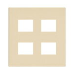 パナソニック WTF8704F 簡易耐火用コンセントプレート 4コ(2コ+2コ)用 スクエア ベ...