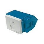 品番： NR3460W品名： J-J型情報モジュラジャック(CAT5E)(埋込型)(プラグ接続型)(ホワイト)