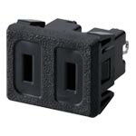 パナソニック WCF1012B 機器用 15A125Vはめ込みコンセント 極性なし 黒