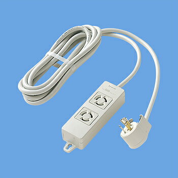 パナソニック WCH2632H OAタップ 接地15A引掛形 2コ口・グレー 3mコード付 マグネット付