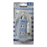 パナソニック WHA2443LP ザ・タップQ 3コ口 スナップキャップ・4mコード付 ブルー