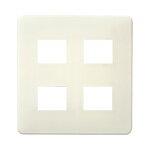 パナソニック WN6004W モダンプレート4コ用 ミルキーホワイト