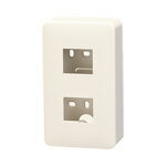 パナソニック WV7012W モダン薄型露出増設ボックス2コ用 ミルキーホワイト 高さ36mm