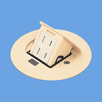 パナソニック DU1100W F型アップコン ケーブル工事用 丸型 アイボリー 2P15A 125V 2コ口