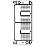 パナソニック WTB50612WK コスモシリーズワイド21 絶縁枠組合せスイッチ ネームスイッチB×2 ホワイト(3.0)