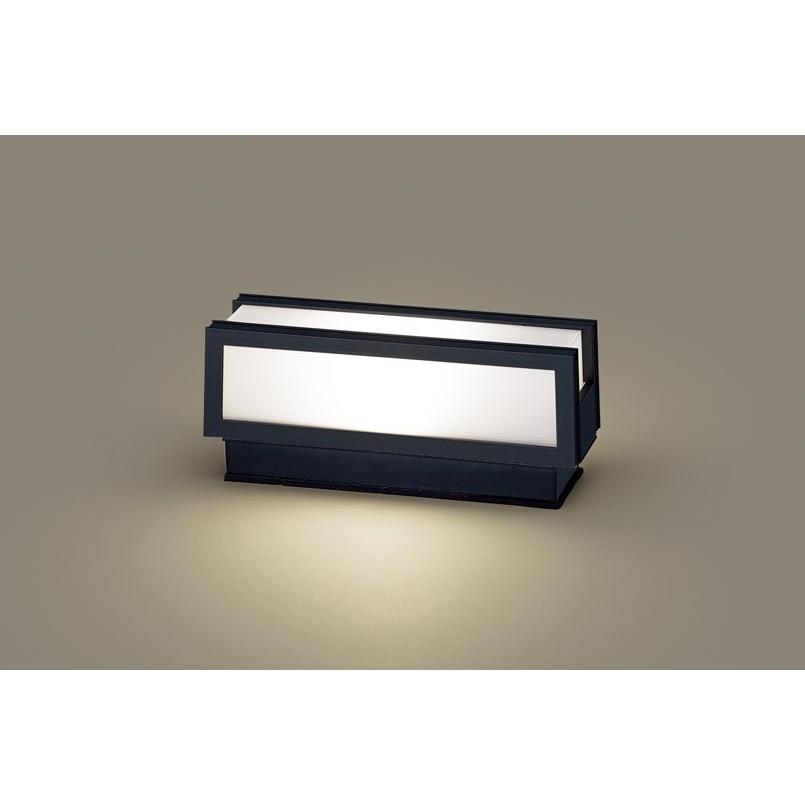 パナソニック LGW56009BU 据置取付型 LED 電球色 門柱灯 防雨型 白熱電球40形1灯器具相当 ランプ付(同梱)（楽天・エムズライト）