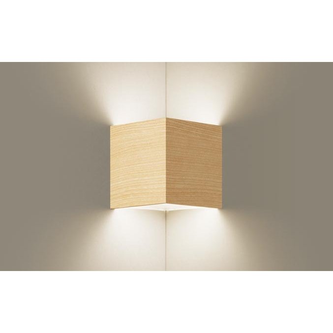 パナソニック XLGB82911 CB1 壁直付型 LED 温白色 入隅コーナー用ブラケット 美ルック 上下面カバー付 拡散型 調光型 白熱電球60形1灯相当 本体+LEDランプ