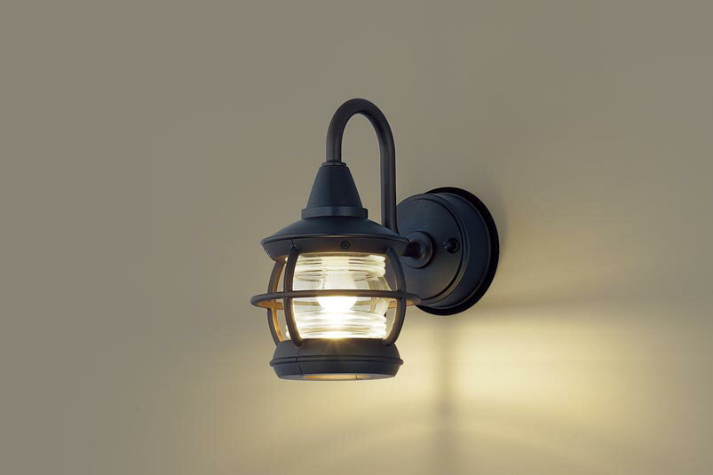 パナソニック LGW85217F LEDポーチライト 壁直付型 電球色 密閉型 防雨型 白熱電球40形1灯器具相当 ランプ付(同梱)